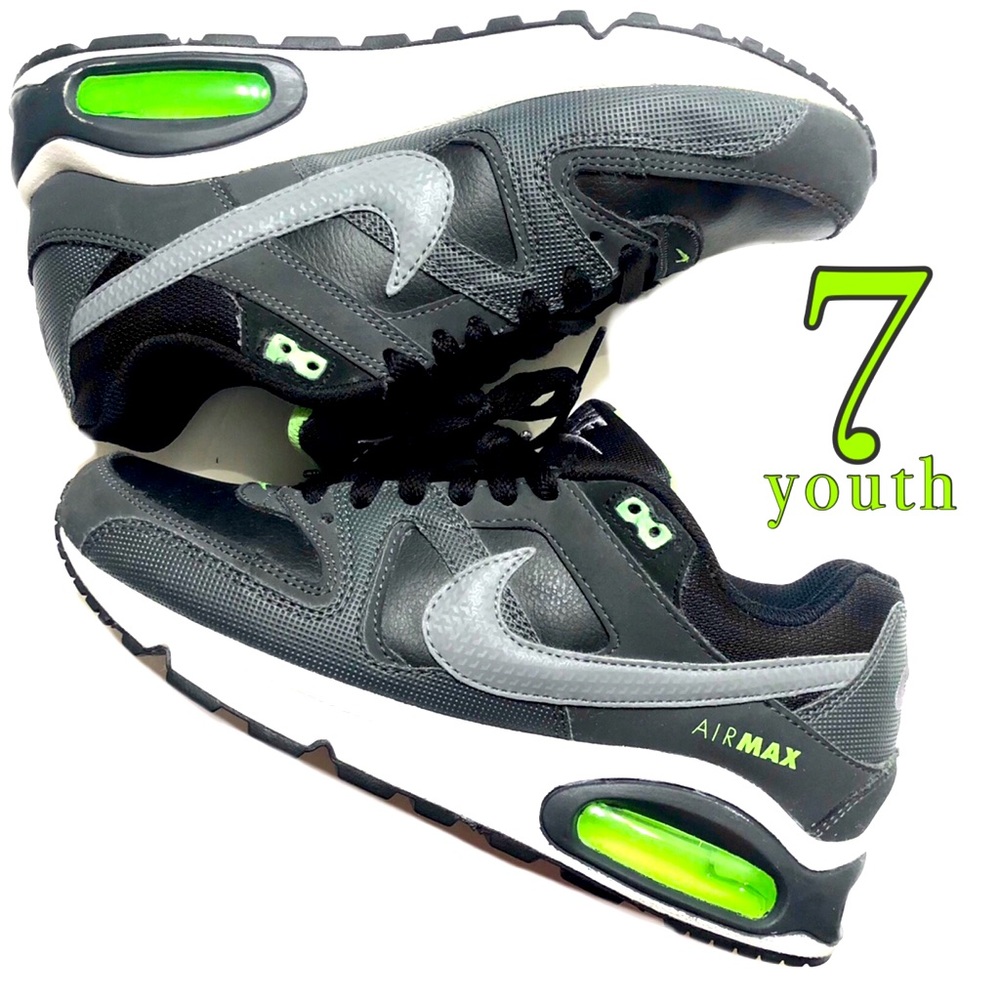 NEON GREEN NIKE AIR MAX COMMAND C-BLACK GREEN